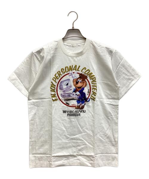 松下進（マツシタススム）松下進 (マツシタススム) Tシャツ ホワイト サイズ:Lの古着・服飾アイテム