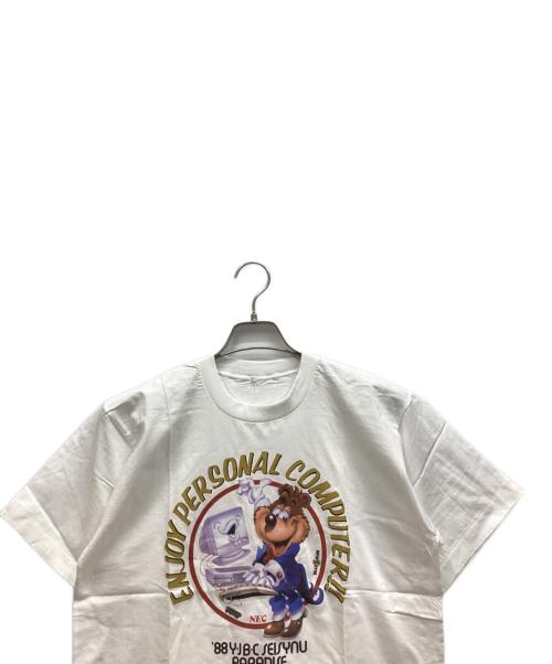 松下進（マツシタススム）松下進 (マツシタススム) Tシャツ ホワイト サイズ:Lの古着・服飾アイテム
