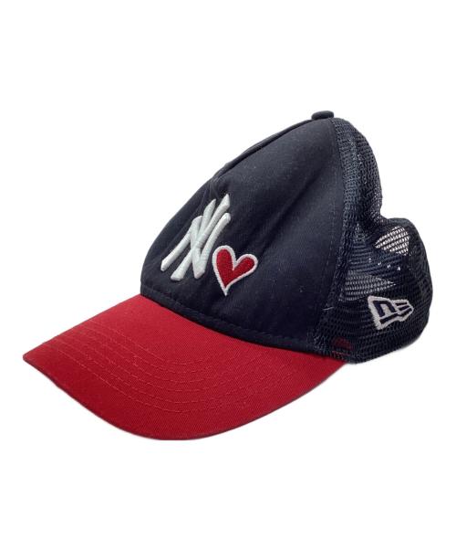 NEW BALANCE（ニューバランス）NEW BALANCE (ニューバランス) メッシュキャップ ネイビー×レッドの古着・服飾アイテム
