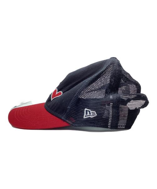 NEW BALANCE（ニューバランス）NEW BALANCE (ニューバランス) メッシュキャップ ネイビー×レッドの古着・服飾アイテム