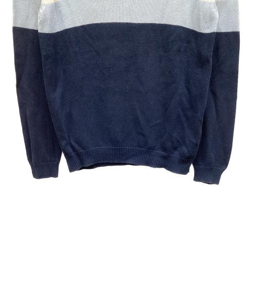 uniform experiment（ユニフォームエクスペリメント）uniform experiment (ユニフォームエクスペリメント) ニット ブルー×ネイビー サイズ:2の古着・服飾アイテム