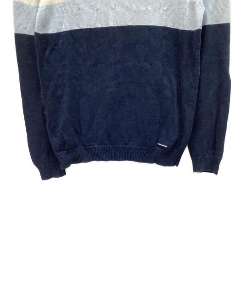 uniform experiment（ユニフォームエクスペリメント）uniform experiment (ユニフォームエクスペリメント) ニット ブルー×ネイビー サイズ:2の古着・服飾アイテム