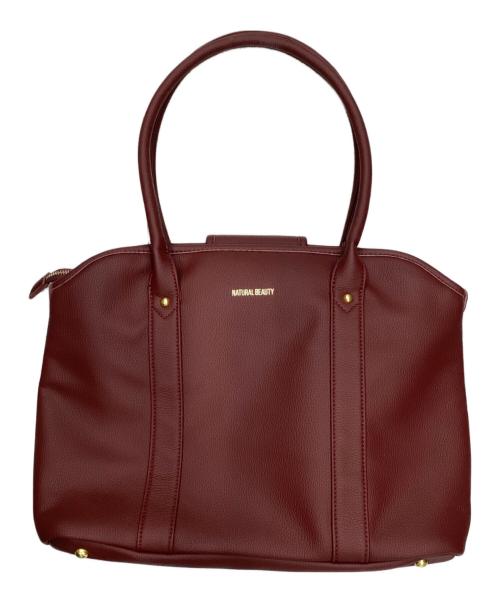 NATURAL BEAUTY（ナチュラルビューティー）NATURAL BEAUTY (ナチュラルビューティー) トートバッグ ボルドーの古着・服飾アイテム