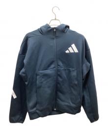 adidas（アディダス）の古着「ジップパーカー」｜ネイビー
