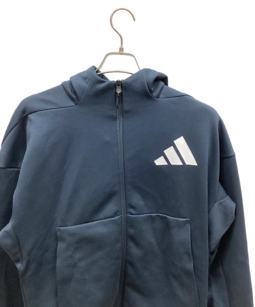 adidas（アディダス）adidas (アディダス) ジップパーカー ネイビー サイズ:M 未使用品の古着・服飾アイテム