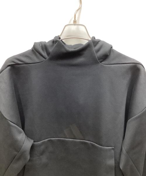 adidas（アディダス）adidas (アディダス) プルオーバーパーカー ブラック サイズ:ｌ 未使用品の古着・服飾アイテム