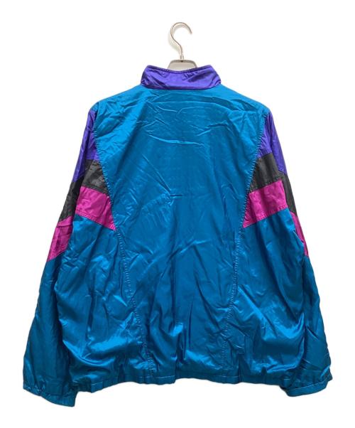 adidas（アディダス）adidas (アディダス) ナイロンジャケット ブルー×パープル サイズ:Lの古着・服飾アイテム