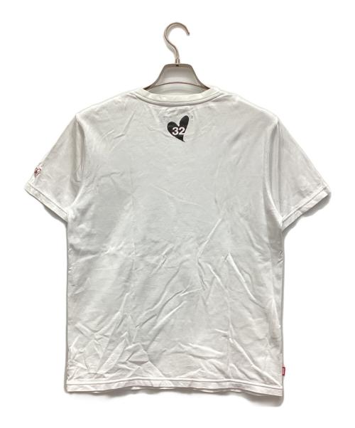 sy32 by sweet years（エスワイサーティトゥバイスィートイヤーズ）sy32 by sweet years (エスワイサーティトゥバイスィートイヤーズ) Tシャツ ホワイト×ブラック サイズ:Lの古着・服飾アイテム