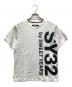 sy32 by sweet years（エスワイサーティトゥバイスィートイヤーズ）の古着「Tシャツ」｜ホワイト×ブラック