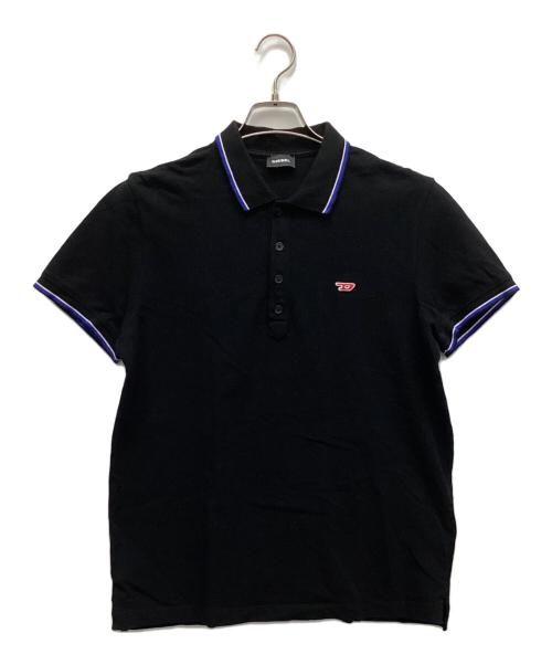 DIESEL（ディーゼル）DIESEL (ディーゼル) ポロシャツ ブラック サイズ:Lの古着・服飾アイテム