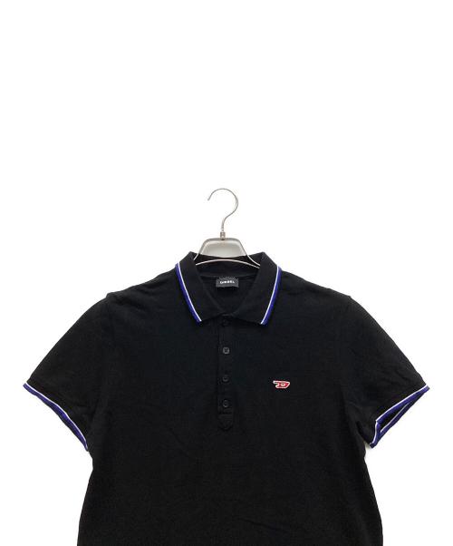 DIESEL（ディーゼル）DIESEL (ディーゼル) ポロシャツ ブラック サイズ:Lの古着・服飾アイテム