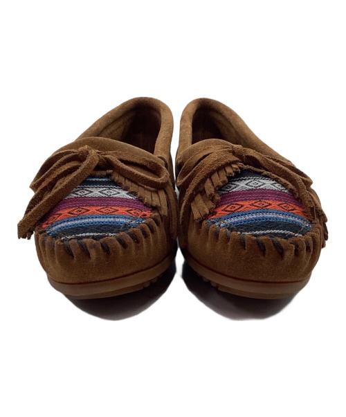 MINNETONKA（ミネトンカ）MINNETONKA (ミネトンカ) フリンジシューズ ブラウン サイズ:22の古着・服飾アイテム