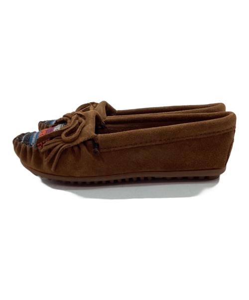 MINNETONKA（ミネトンカ）MINNETONKA (ミネトンカ) フリンジシューズ ブラウン サイズ:22の古着・服飾アイテム
