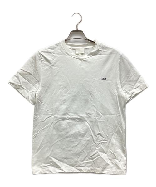 A.P.C.（アーペーセー）A.P.C. (アーペーセー) 刺繍ロゴTシャツ ホワイト サイズ:Sの古着・服飾アイテム