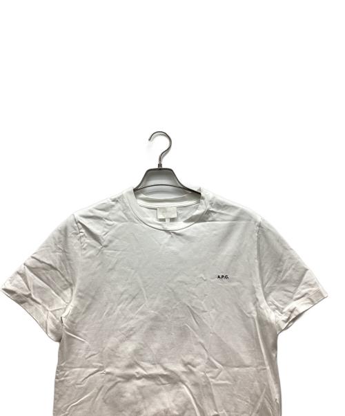 A.P.C.（アーペーセー）A.P.C. (アーペーセー) 刺繍ロゴTシャツ ホワイト サイズ:Sの古着・服飾アイテム