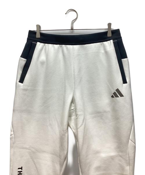 adidas（アディダス）adidas (アディダス) トラックパンツ ホワイト×ブラック サイズ:L 未使用品の古着・服飾アイテム