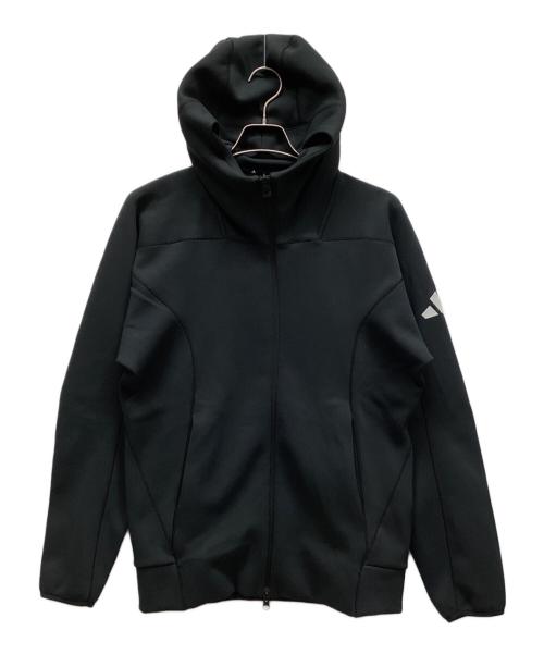 adidas（アディダス）adidas (アディダス) フードジャケット ブラック サイズ:M 未使用品の古着・服飾アイテム