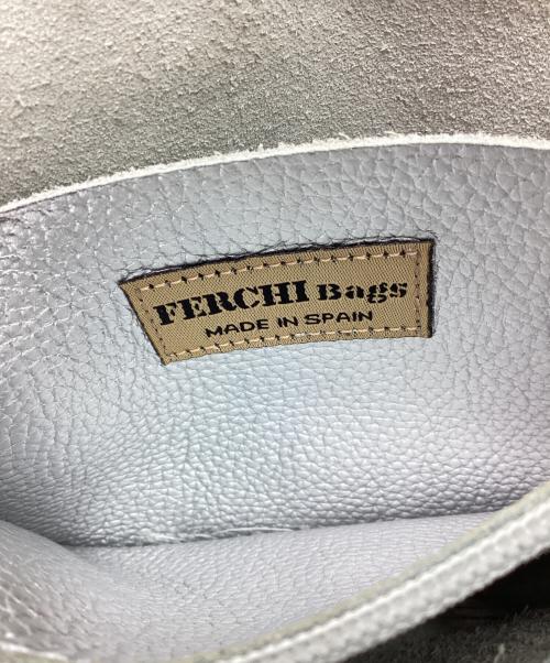 FERCHI（フェルチ）FERCHI (フェルチ) レザーショルダーポーチ シルバーの古着・服飾アイテム