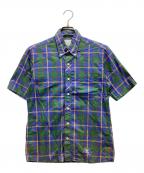 uniform experimentユニフォームエクスペリメント）の古着「半袖シャツ」｜グリーン×ブルー