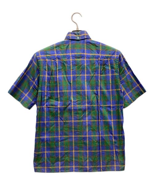 uniform experiment（ユニフォームエクスペリメント）uniform experiment (ユニフォームエクスペリメント) 半袖シャツ グリーン×ブルー サイズ:1の古着・服飾アイテム