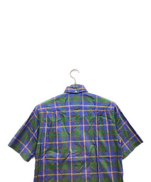 uniform experiment（ユニフォームエクスペリメント）uniform experiment (ユニフォームエクスペリメント) 半袖シャツ グリーン×ブルー サイズ:1の古着・服飾アイテム