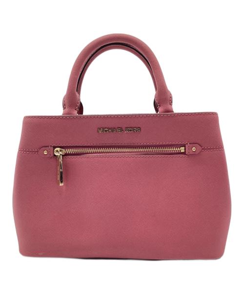 MICHAEL KORS（マイケルコース）MICHAEL KORS (マイケルコース) ハンドバッグ ピンクの古着・服飾アイテム