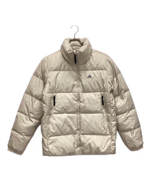 adidas（アディダス）adidas (アディダス) ダウンジャケット ベージュ サイズ:M 未使用品の古着・服飾アイテム