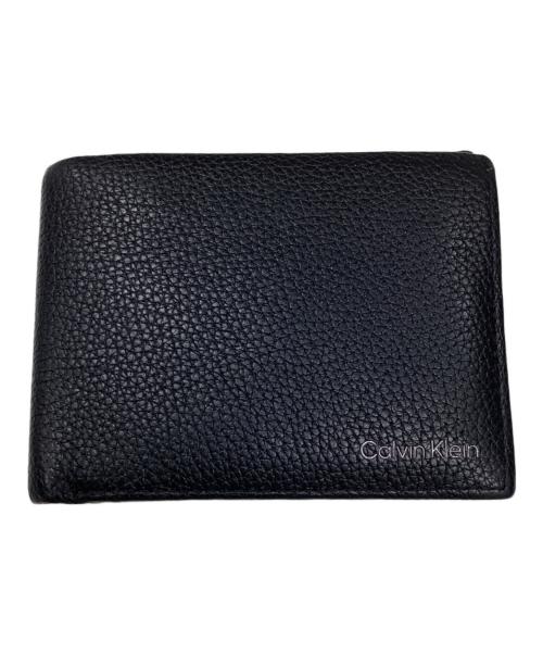 Calvin Klein（カルバンクライン）Calvin Klein (カルバンクライン) 2つ折り財布 ブラックの古着・服飾アイテム