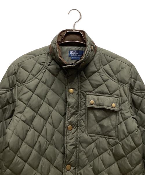 POLO RALPH LAUREN（ポロ・ラルフローレン）POLO RALPH LAUREN (ポロ・ラルフローレン) キルティングジャケット カーキ サイズ:XXLの古着・服飾アイテム
