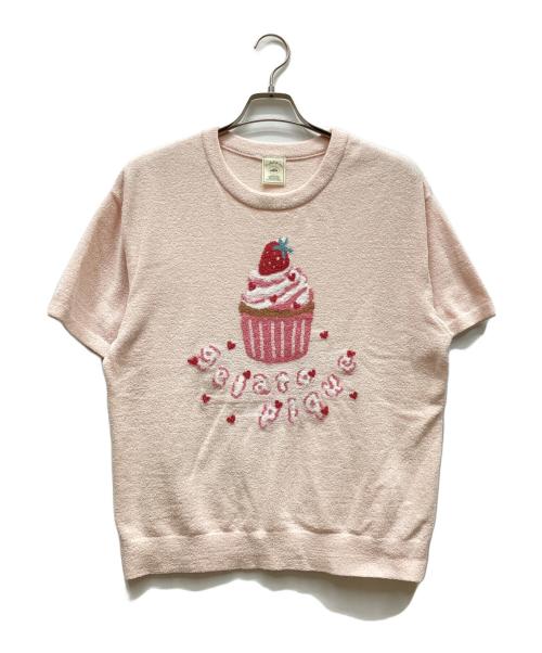 gelato pique（ジェラートピケ）gelato pique (ジェラートピケ) エアリーモコモチーフジャガードプルオーバー ピンク サイズ:FREEの古着・服飾アイテム