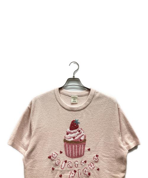 gelato pique（ジェラートピケ）gelato pique (ジェラートピケ) エアリーモコモチーフジャガードプルオーバー ピンク サイズ:FREEの古着・服飾アイテム