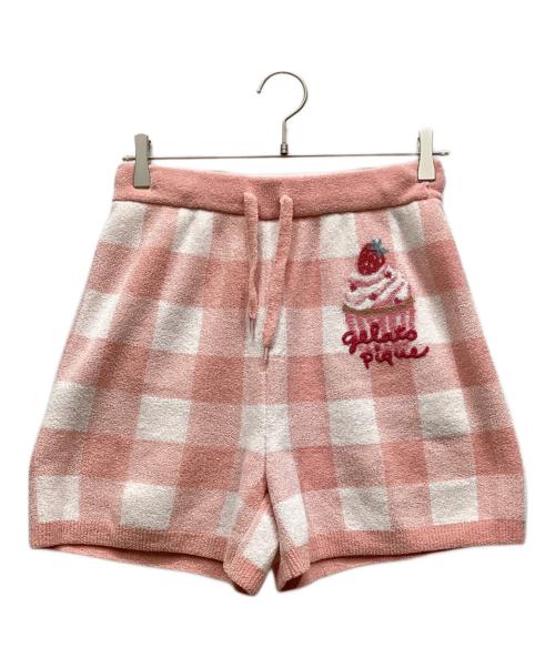 gelato pique（ジェラートピケ）gelato pique (ジェラートピケ) エアリーモコギンガムチェック柄ショートパンツ ピンク サイズ:FREEの古着・服飾アイテム