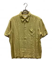PERRY ELLIS（ペリーエリス）の古着「半袖シャツ」｜イエロー