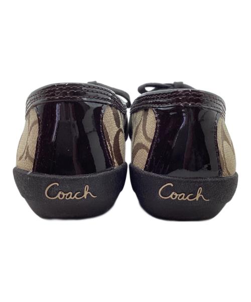 COACH（コーチ）COACH (コーチ) パンプス ベージュ×ブラウン サイズ:表記なしの古着・服飾アイテム