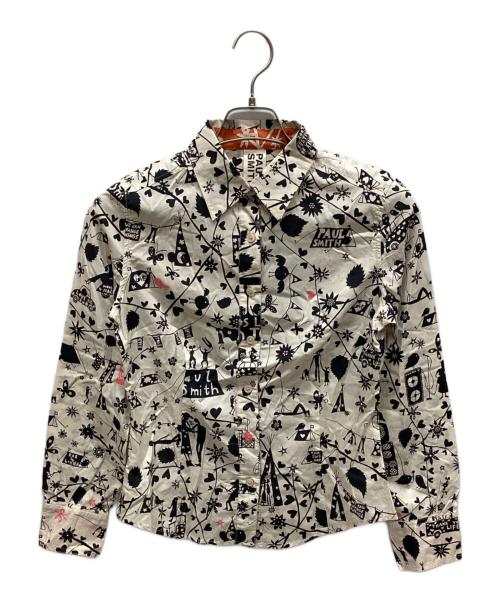 PAUL SMITH（ポールスミス）PAUL SMITH (ポールスミス) 長袖シャツ ベージュ×ブラック サイズ:40の古着・服飾アイテム