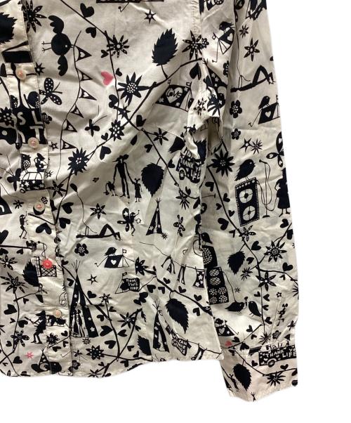 PAUL SMITH（ポールスミス）PAUL SMITH (ポールスミス) 長袖シャツ ベージュ×ブラック サイズ:40の古着・服飾アイテム