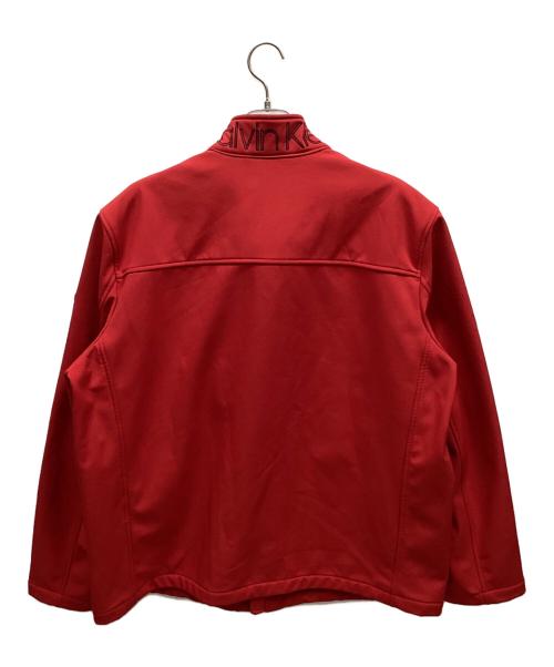 Calvin Klein（カルバンクライン）Calvin Klein (カルバンクライン) ジップアップジャケット レッド サイズ:XXLの古着・服飾アイテム