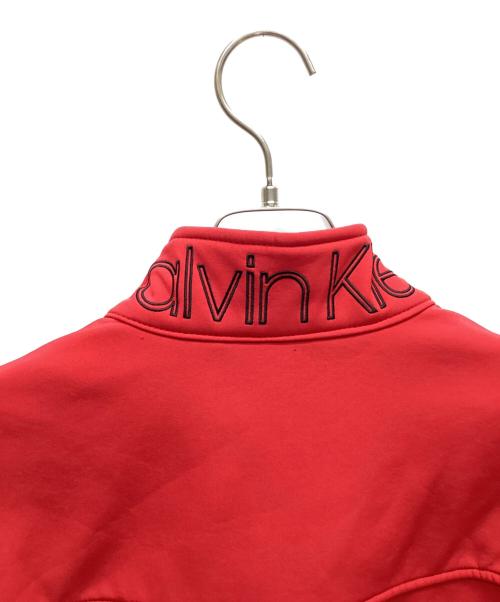 Calvin Klein（カルバンクライン）Calvin Klein (カルバンクライン) ジップアップジャケット レッド サイズ:XXLの古着・服飾アイテム