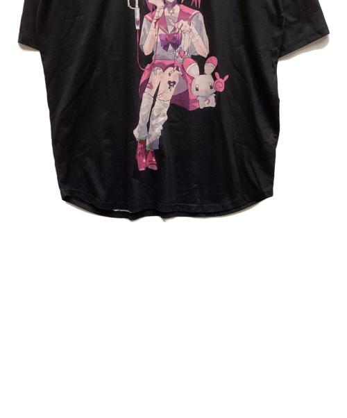 イルイルイル（イルイルイル）イルイルイル (イルイルイル) 半袖カットソー ブラック サイズ:表記なしの古着・服飾アイテム