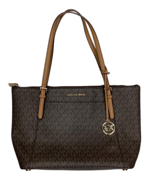 MICHAEL KORS（マイケルコース）MICHAEL KORS (マイケルコース) トートバッグ ブラウンの古着・服飾アイテム