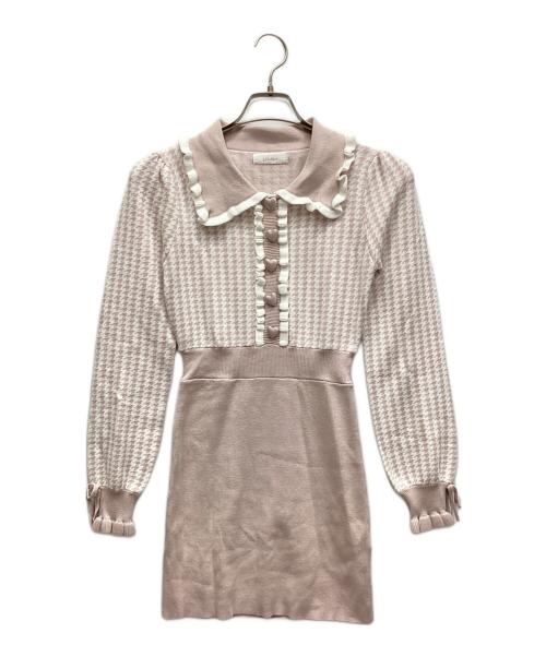 Pium（ピウム）Pium (ピウム) 長袖ワンピース ピンク サイズ:Fの古着・服飾アイテム