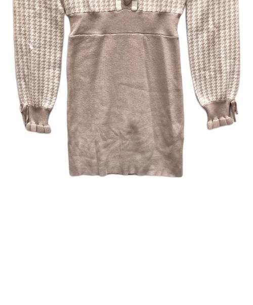 Pium（ピウム）Pium (ピウム) 長袖ワンピース ピンク サイズ:Fの古着・服飾アイテム