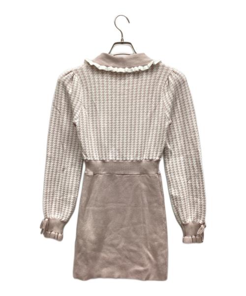 Pium（ピウム）Pium (ピウム) 長袖ワンピース ピンク サイズ:Fの古着・服飾アイテム