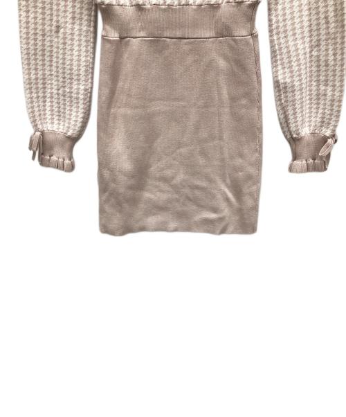 Pium（ピウム）Pium (ピウム) 長袖ワンピース ピンク サイズ:Fの古着・服飾アイテム