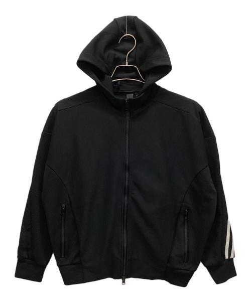 adidas（アディダス）adidas (アディダス) ジップパーカー ブラック サイズ:Mの古着・服飾アイテム