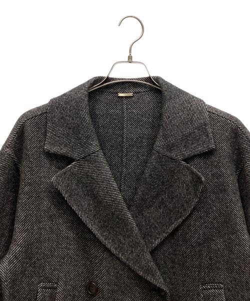 Snidel（スナイデル）Snidel (スナイデル) ウールリバーPコート グレー サイズ:ONESIZEの古着・服飾アイテム