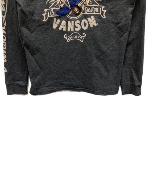 VANSON（バンソン）VANSON (バンソン) 長袖カットソー グレー サイズ:Lの古着・服飾アイテム