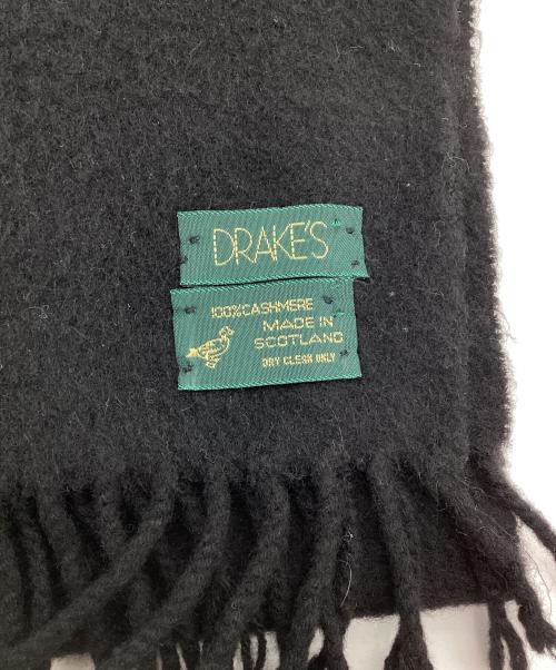 DRAKE'S（ドレイクス）DRAKE'S (ドレイクス) マフラー ブラックの古着・服飾アイテム