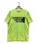 VETEMENTSヴェトモン）の古着「半袖Tシャツ」｜黄緑