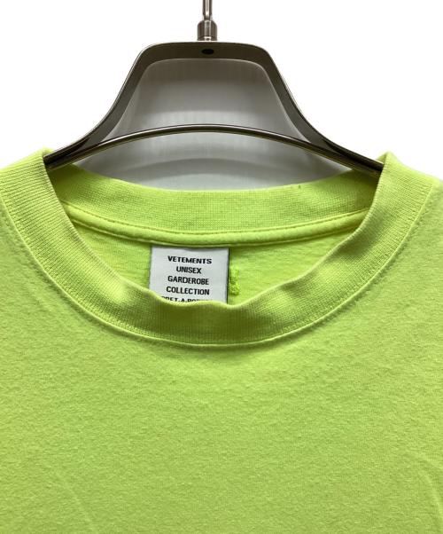 VETEMENTS（ヴェトモン）VETEMENTS (ヴェトモン) 半袖Tシャツ 黄緑 サイズ:XSの古着・服飾アイテム